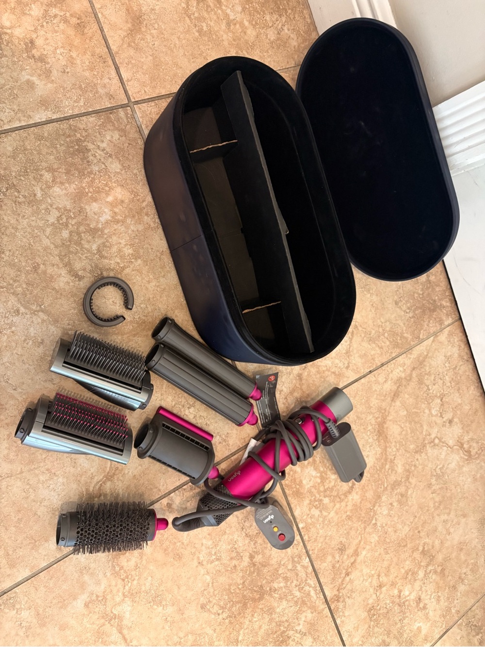 Dyson Hot Pink Multi-Styler Set with Velvet Case - Picture 2 of 6